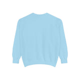 Hello Fall Pink Gingham Pumpkin Garment-Dyed Sweatshirt | Cozy Autumn Pullover