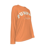 Pumpkin Season Long Sleeve Cotton Graphic Tee | Women's Fall Shirt