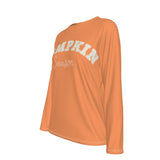 Pumpkin Season Long Sleeve Cotton Graphic Tee | Women's Fall Shirt