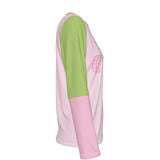 Autumn Vibes Colorblock Long Sleeve Tee | 100% Cotton Women's Fall Shirt