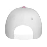 Mama Floral Snapback Hat | Pink & White Adjustable Curved Brim Baseball Cap