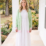 Mint Pumpkin Cardigan – Cozy Lightweight Knit Cardigan for Fall