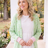 Mint Pumpkin Cardigan – Cozy Lightweight Knit Cardigan for Fall