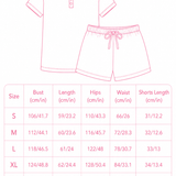 Pastel Christmas Tree Women's Short Pajama Set | Soft Lounge & Sleep Set