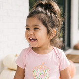 Mama's Little Pumpkin Cotton Baby Bodysuit | Pink Fall Baby One Piece