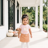 Mama's Little Pumpkin Cotton Baby Bodysuit | Pink Fall Baby One Piece