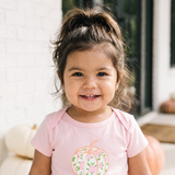 Mama's Little Pumpkin Cotton Baby Bodysuit | Pink Fall Baby One Piece