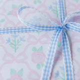 Pink Bow & Floral Garden Gift Wrap Roll