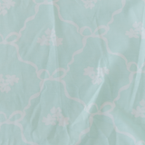 Mint Floral Peplum Top | Feminine Ruffle Hem Tee